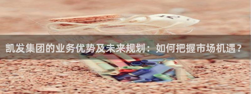 壹号娱乐3官网登录：凯发集团的业务优势及未来规划：如何把握市场机遇？